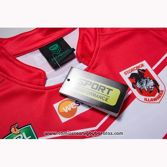 Camiseta St George Illawarra Dragons Rugby 2018-2019 Segunda